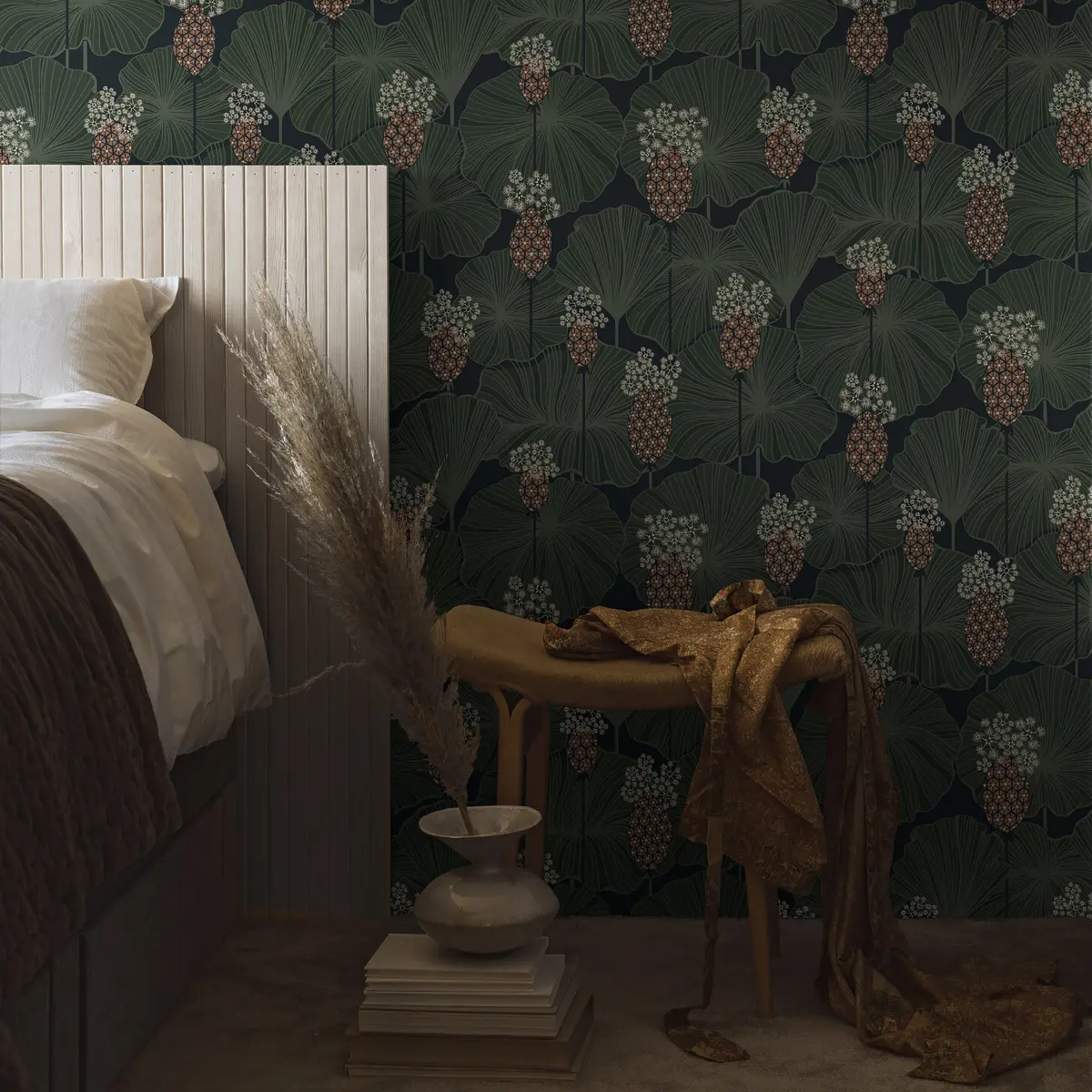 UMBRELLA LEAVES_ NAVY