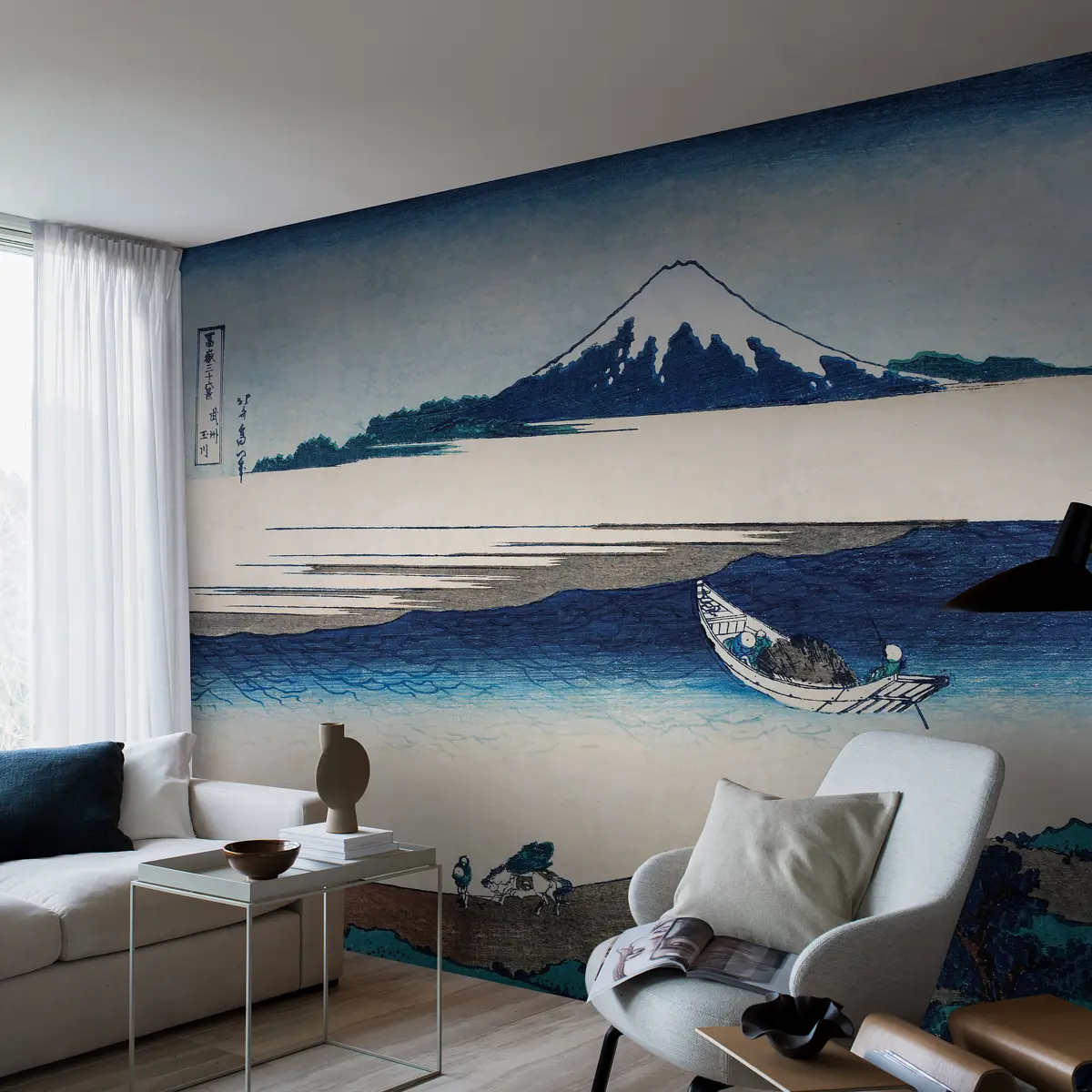 HOKUSAI MURAL_ BLUE