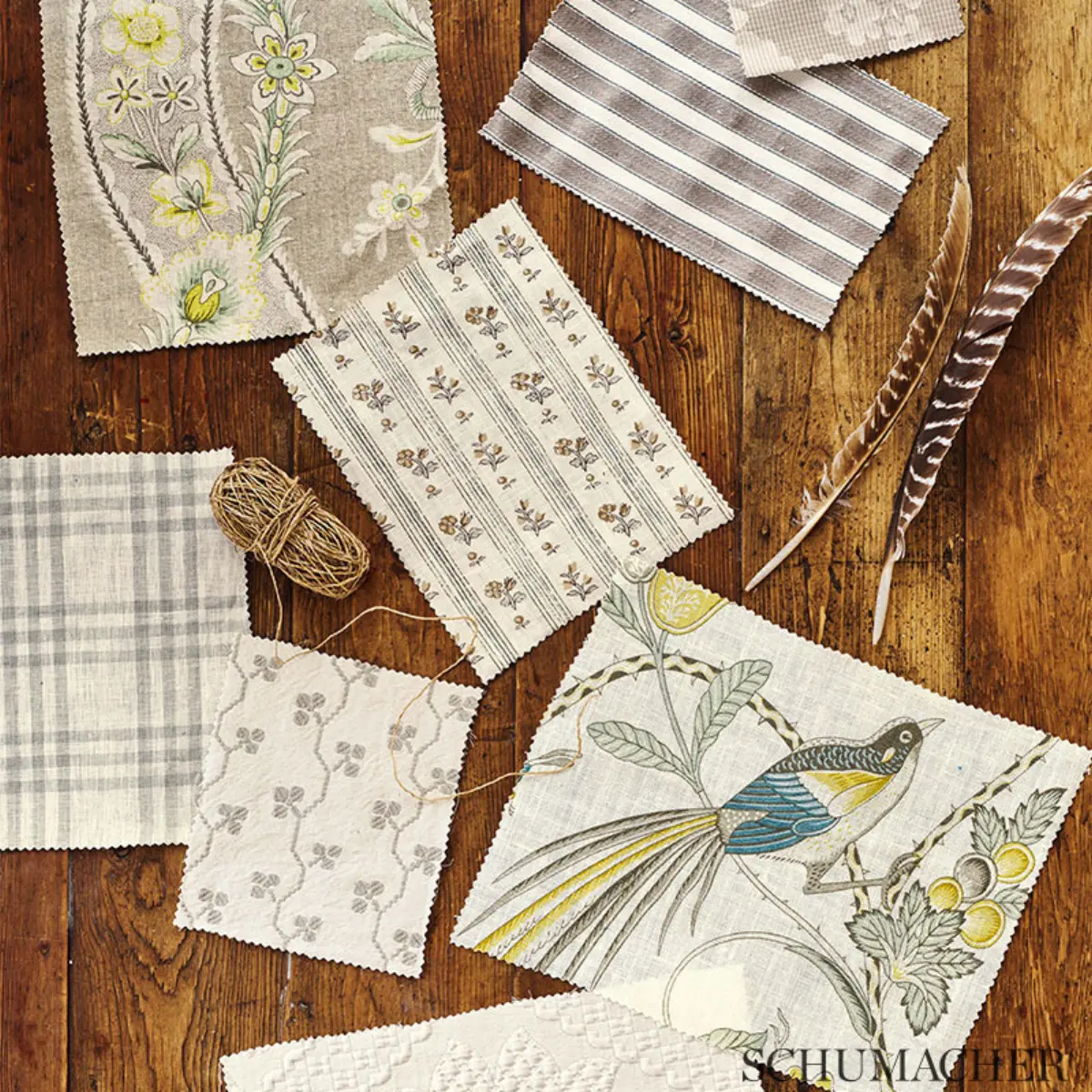 ANTIQUE TICKING STRIPE_ LINEN