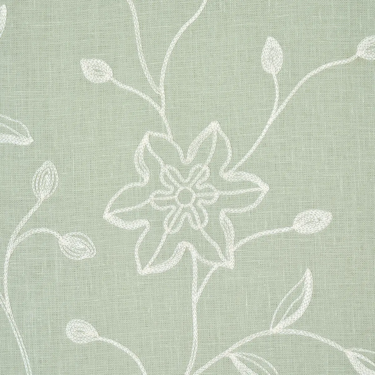 Georgia Linen Embroidery_ AQUA