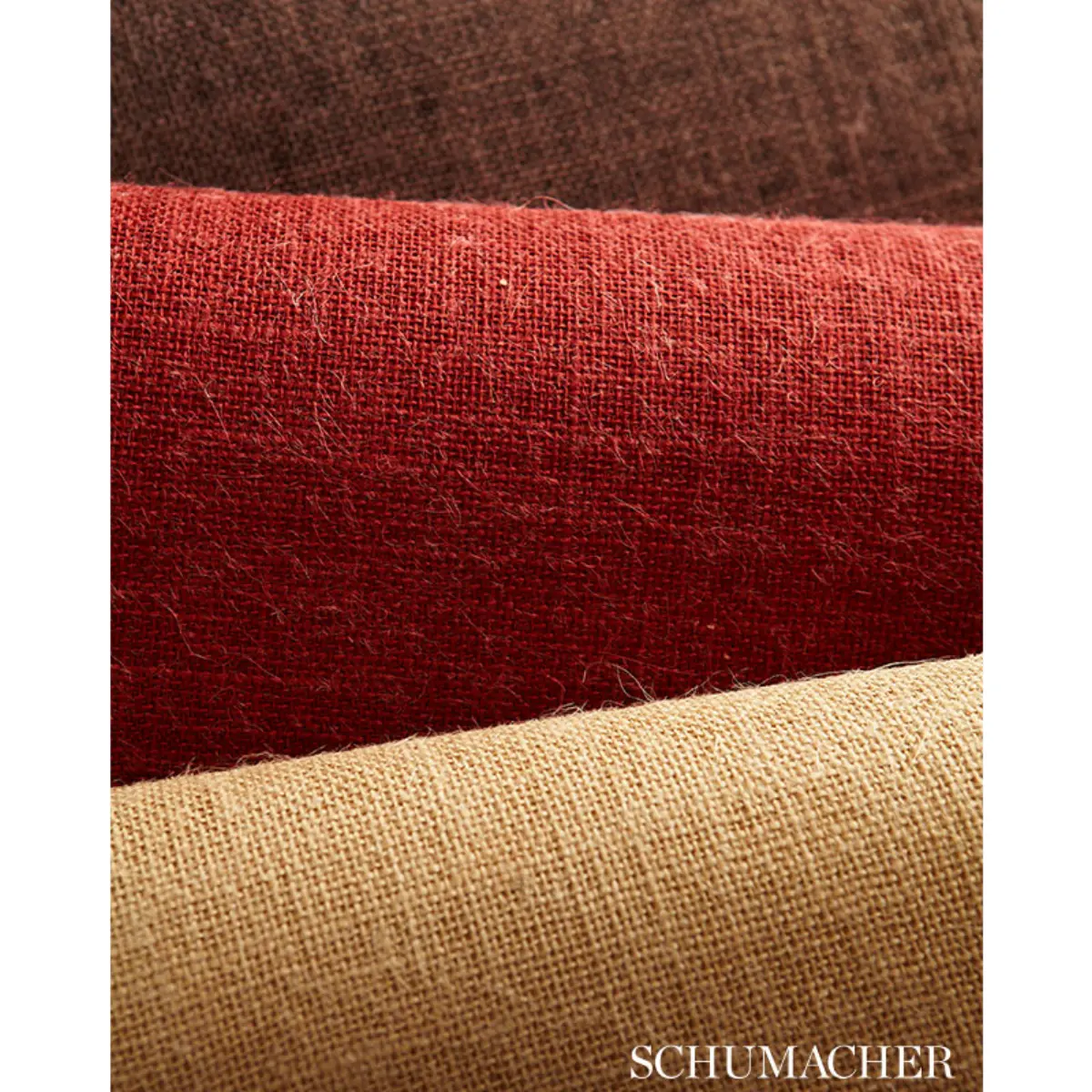BURLAP WEAVE_ RED