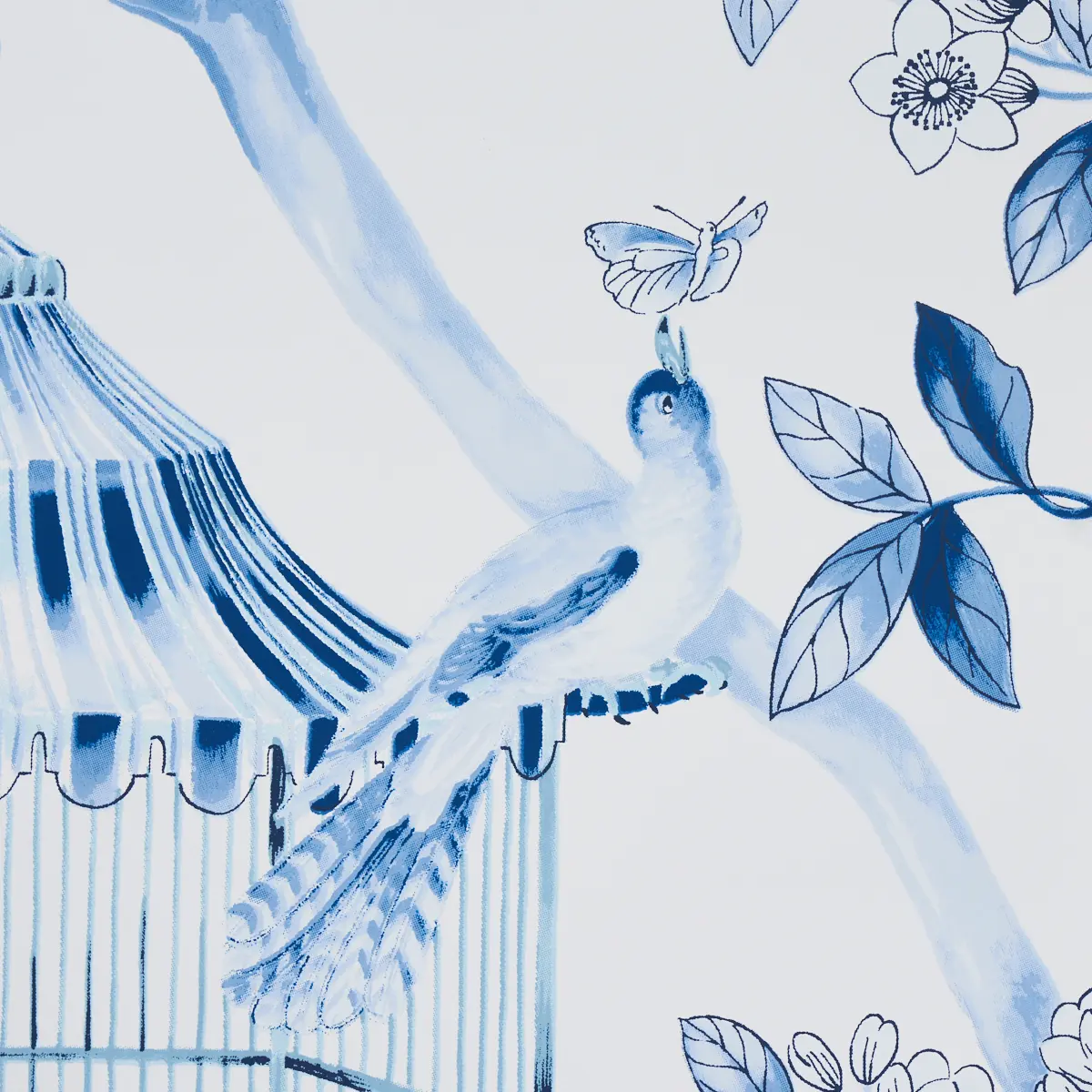 OISEAUX ET FLEURS_ PORCELAIN
