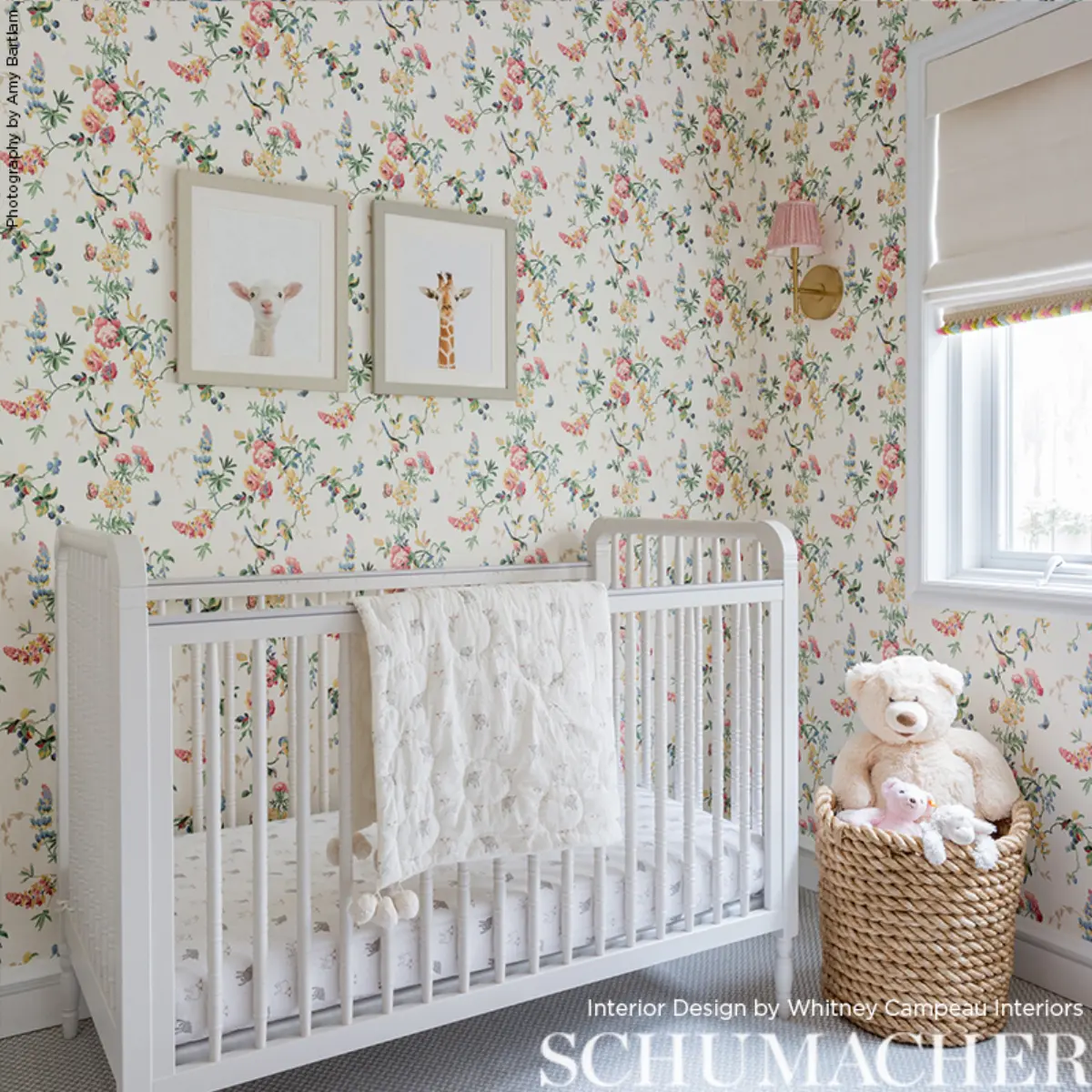CHICKADEE FLORAL_ SKY