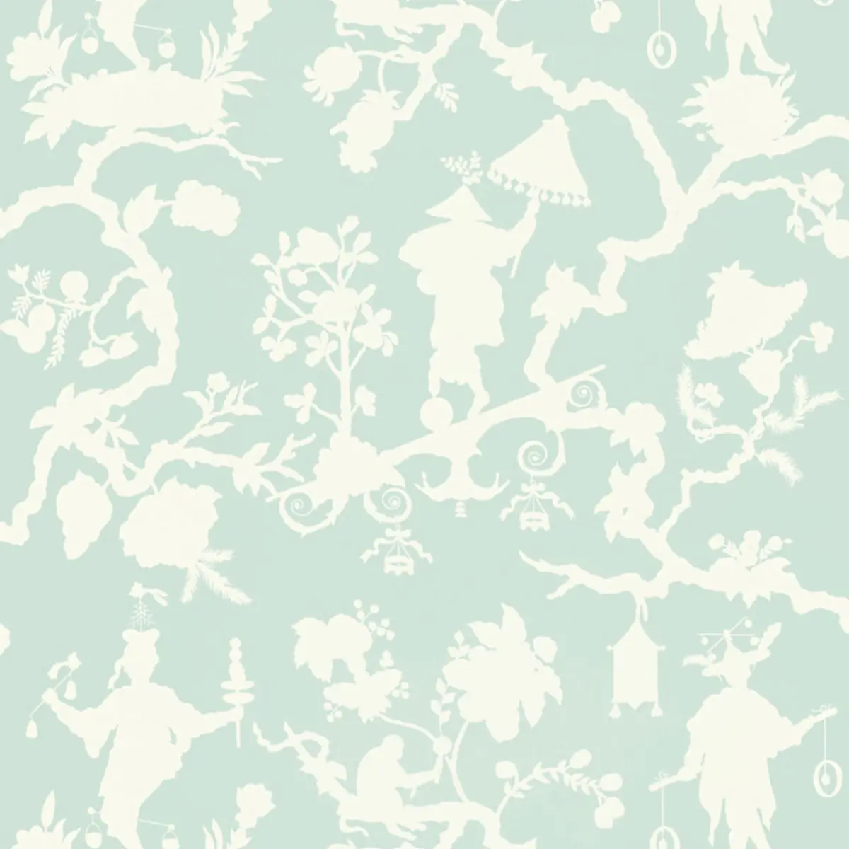 SHANTUNG SILHOUETTE PRINT_ MINERAL