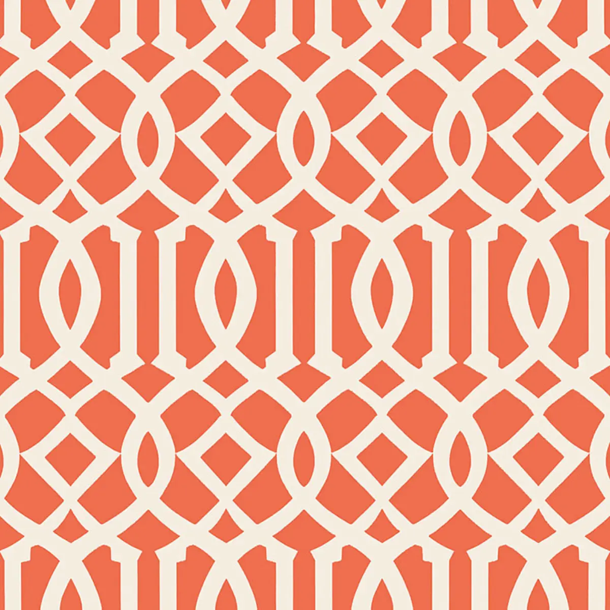 IMPERIAL TRELLIS II_ IVORY / MANDARIN
