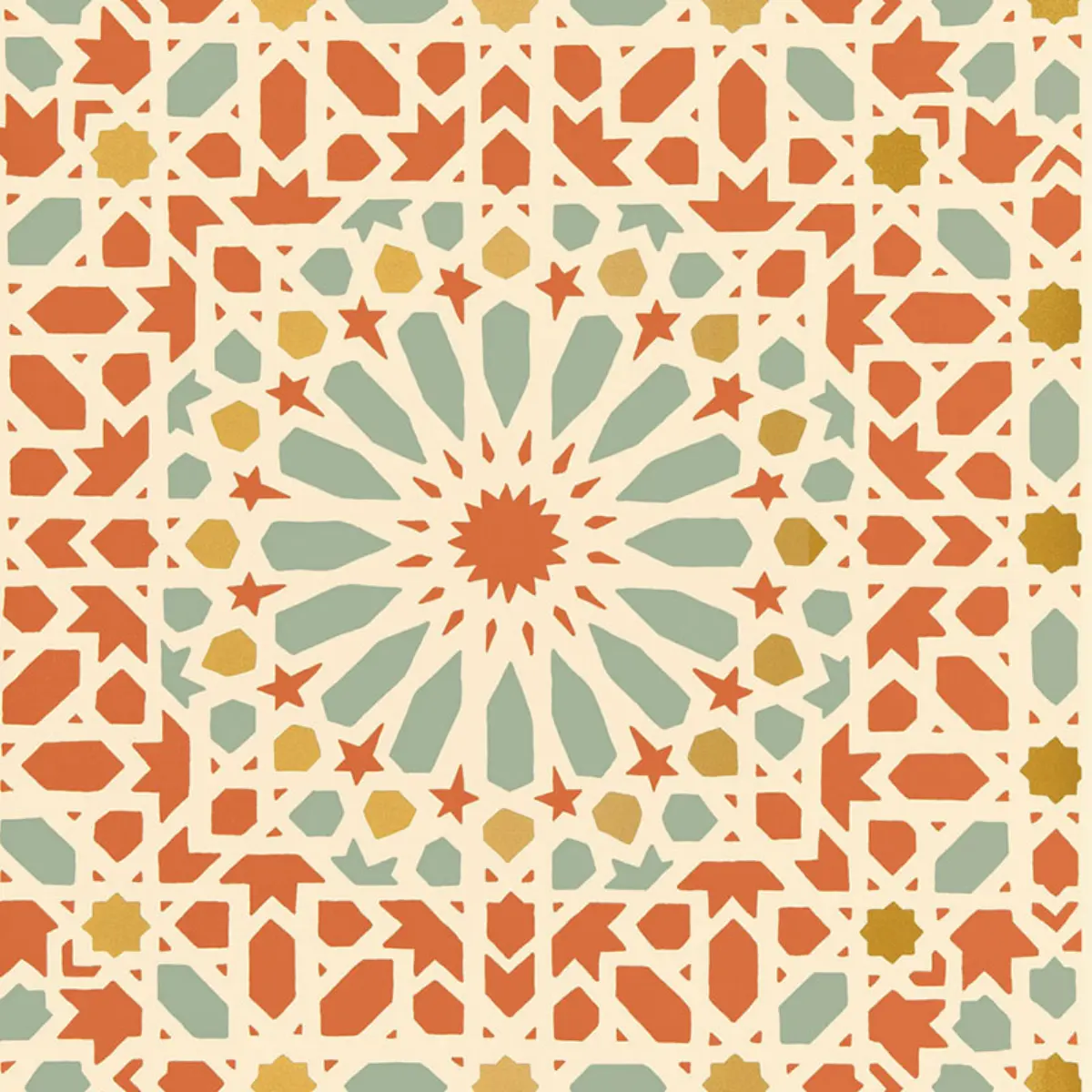 Nasrid Palace Mosaic_ PERSIMMON