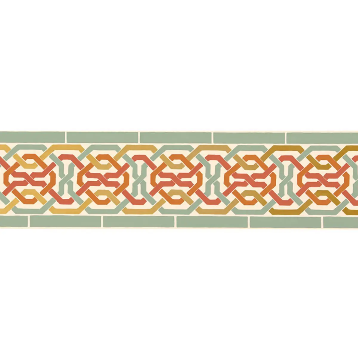 DARRO MOSAIC BORDER_ PERSIMMON