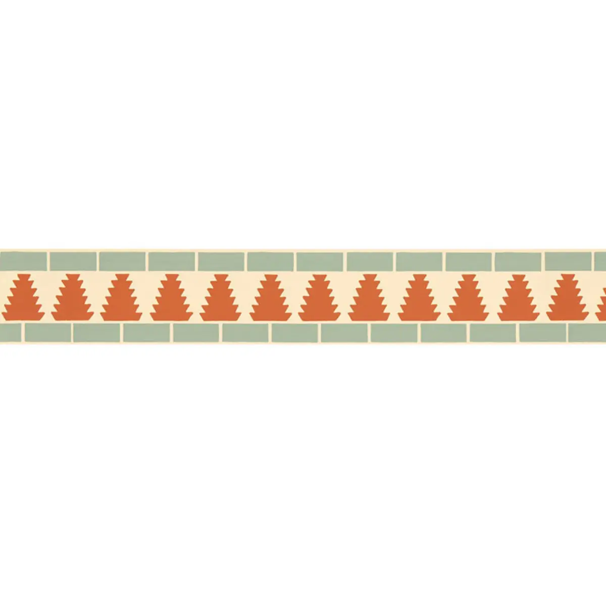 CADIZ MOSAIC BORDER_ PERSIMMON