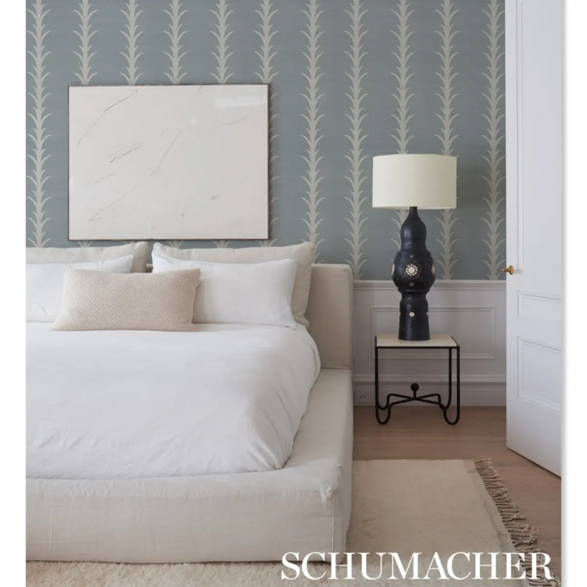 ACANTHUS STRIPE SISAL_ CHAMBRAY