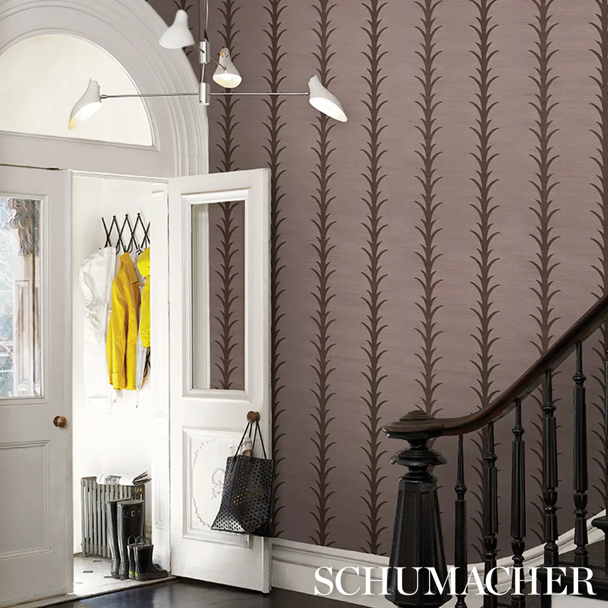 ACANTHUS STRIPE SISAL_ ROSE ANTIQUE