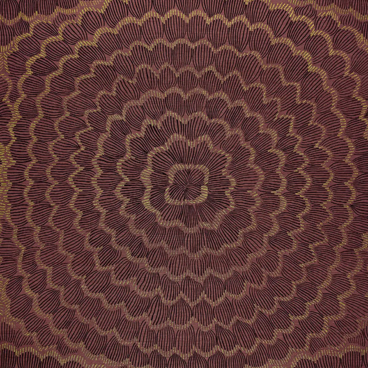 FEATHER BLOOM SISAL_ GOLDEN PLUM