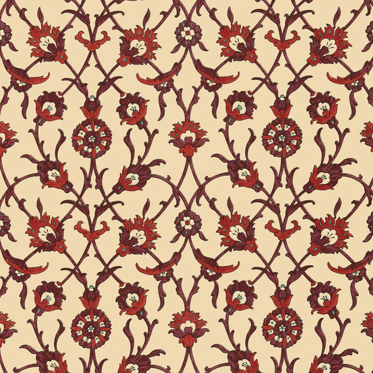 SULTAN'S TRELLIS_ POMEGRANATE