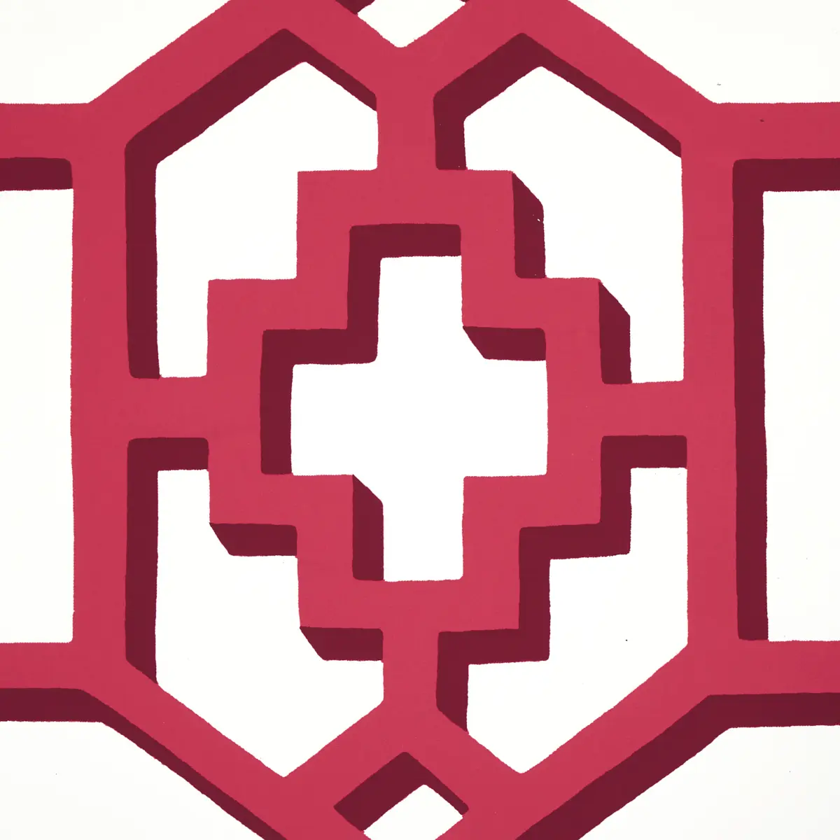 ZANZIBAR TRELLIS_ LAQUER RED