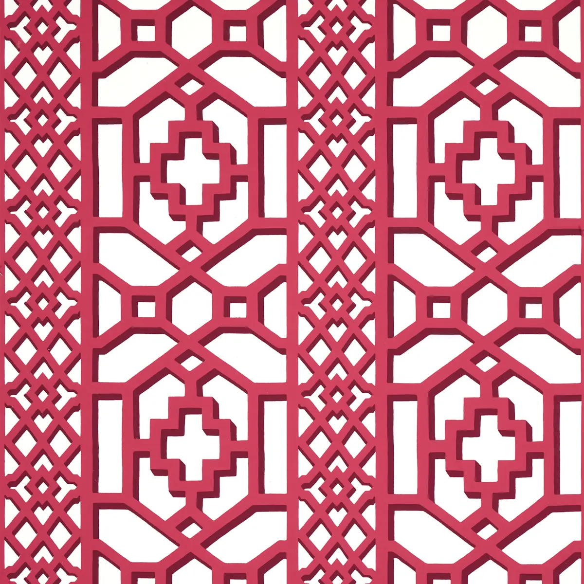 ZANZIBAR TRELLIS_ LAQUER RED