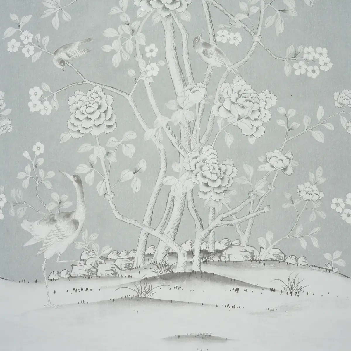 Chinois Palais Panel_ GRISAILLE