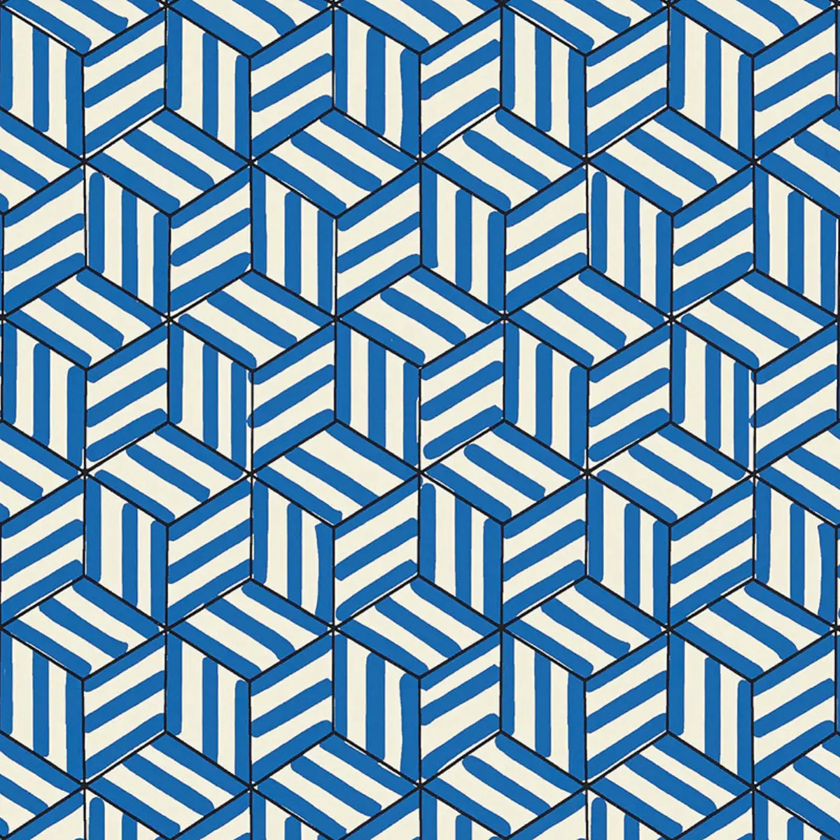 TUMBLING BLOCKS_ COBALT