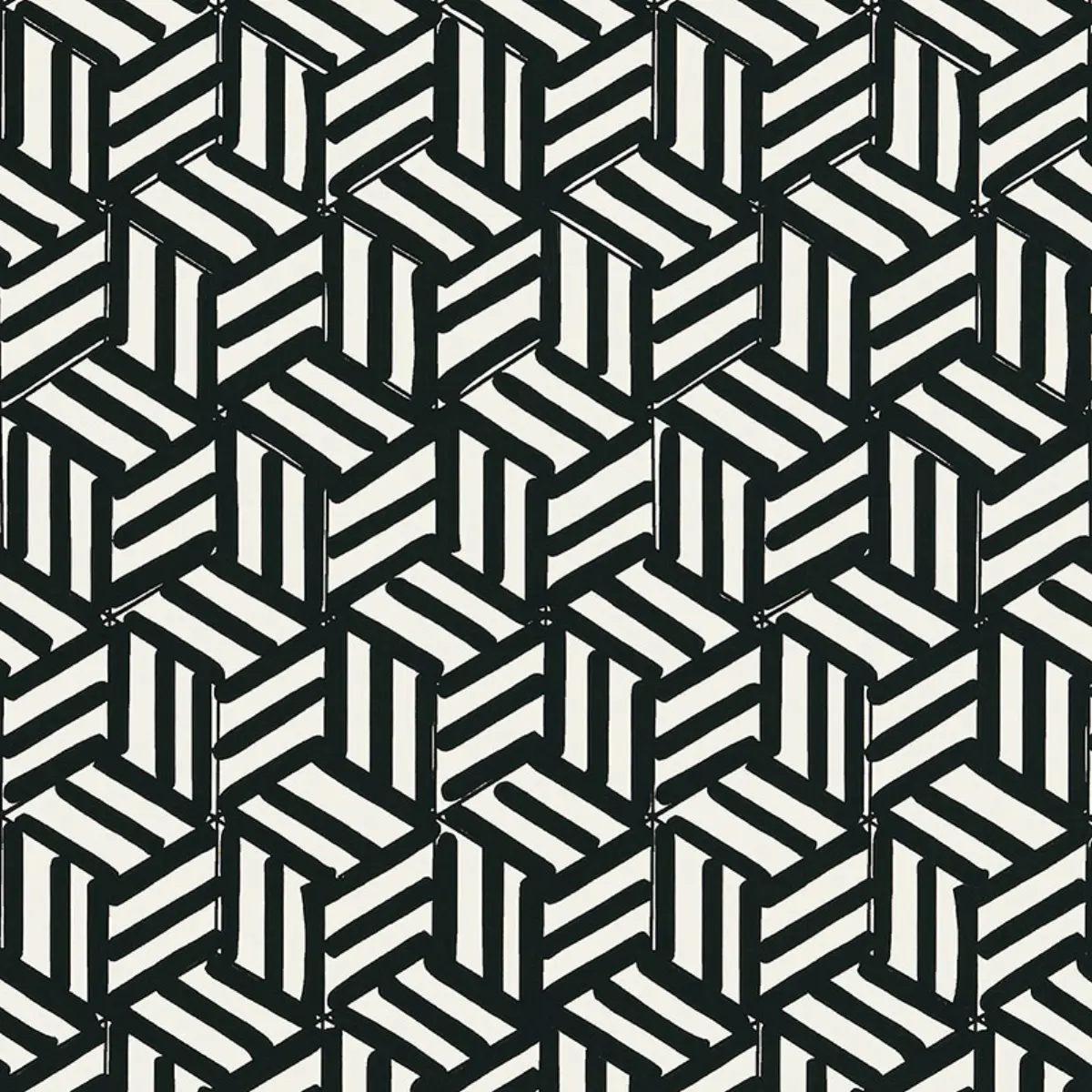 TUMBLING BLOCKS_ BLACK