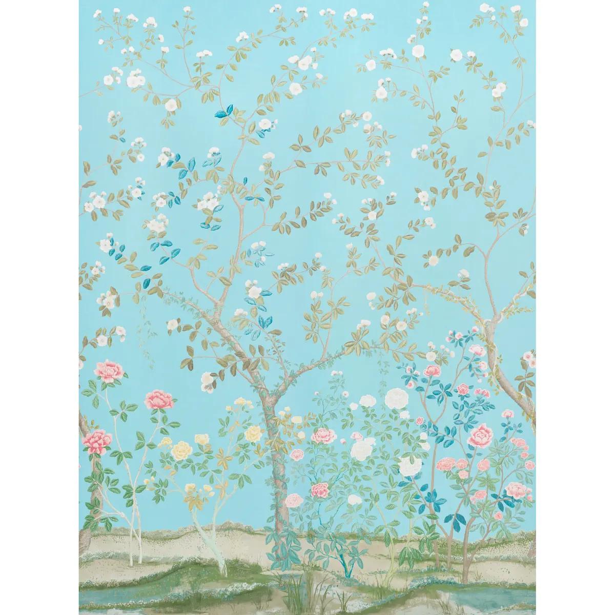 MADAME DE POMPADOUR PANEL SET_ AQUA
