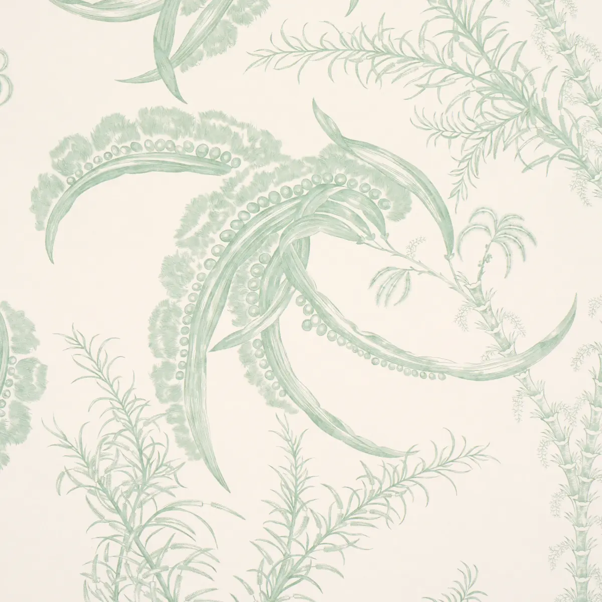 Ocean Toile_ EUCALYPTUS ON LINEN