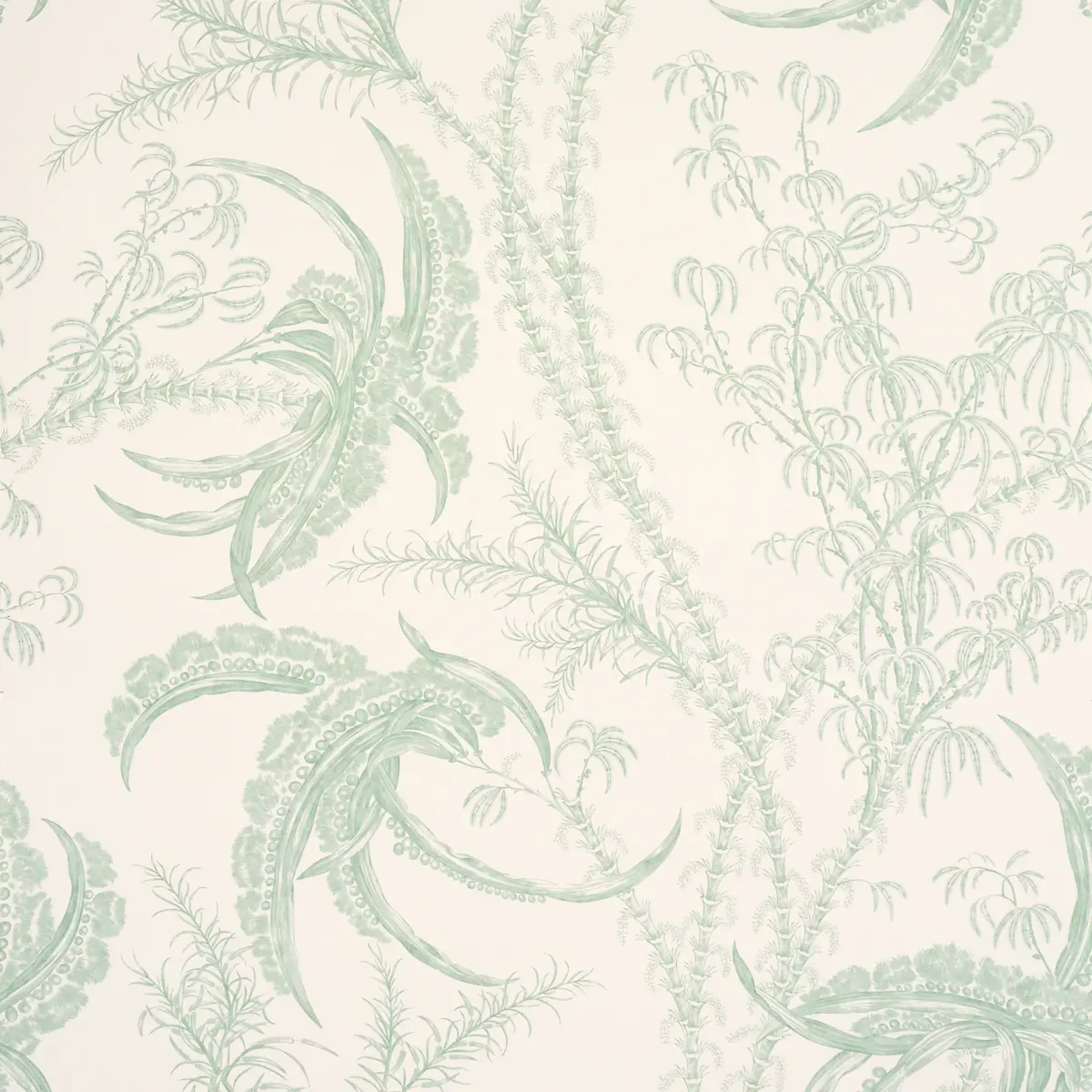 Ocean Toile_ EUCALYPTUS ON LINEN