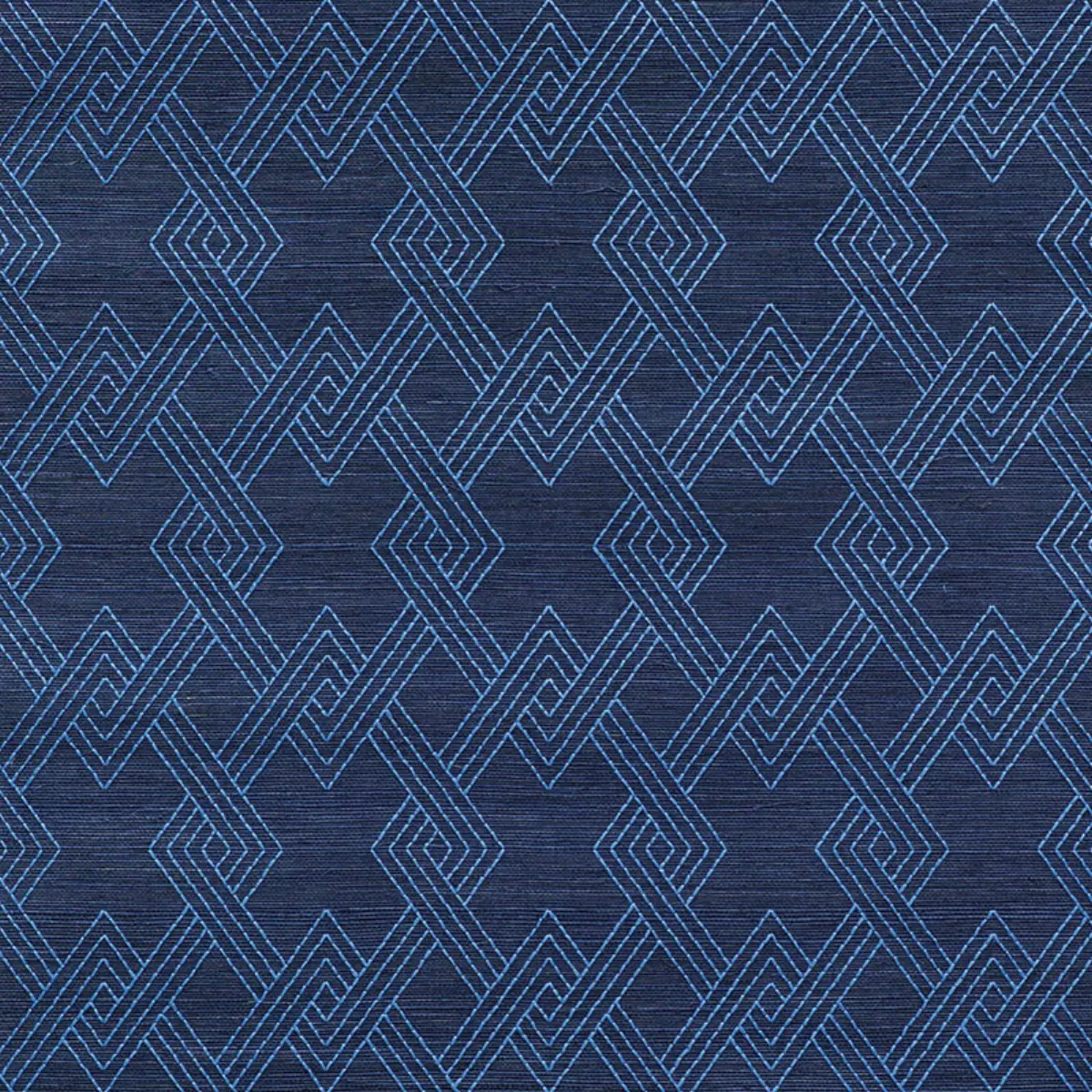 HIX EMBROIDERED SISAL_ BLUE