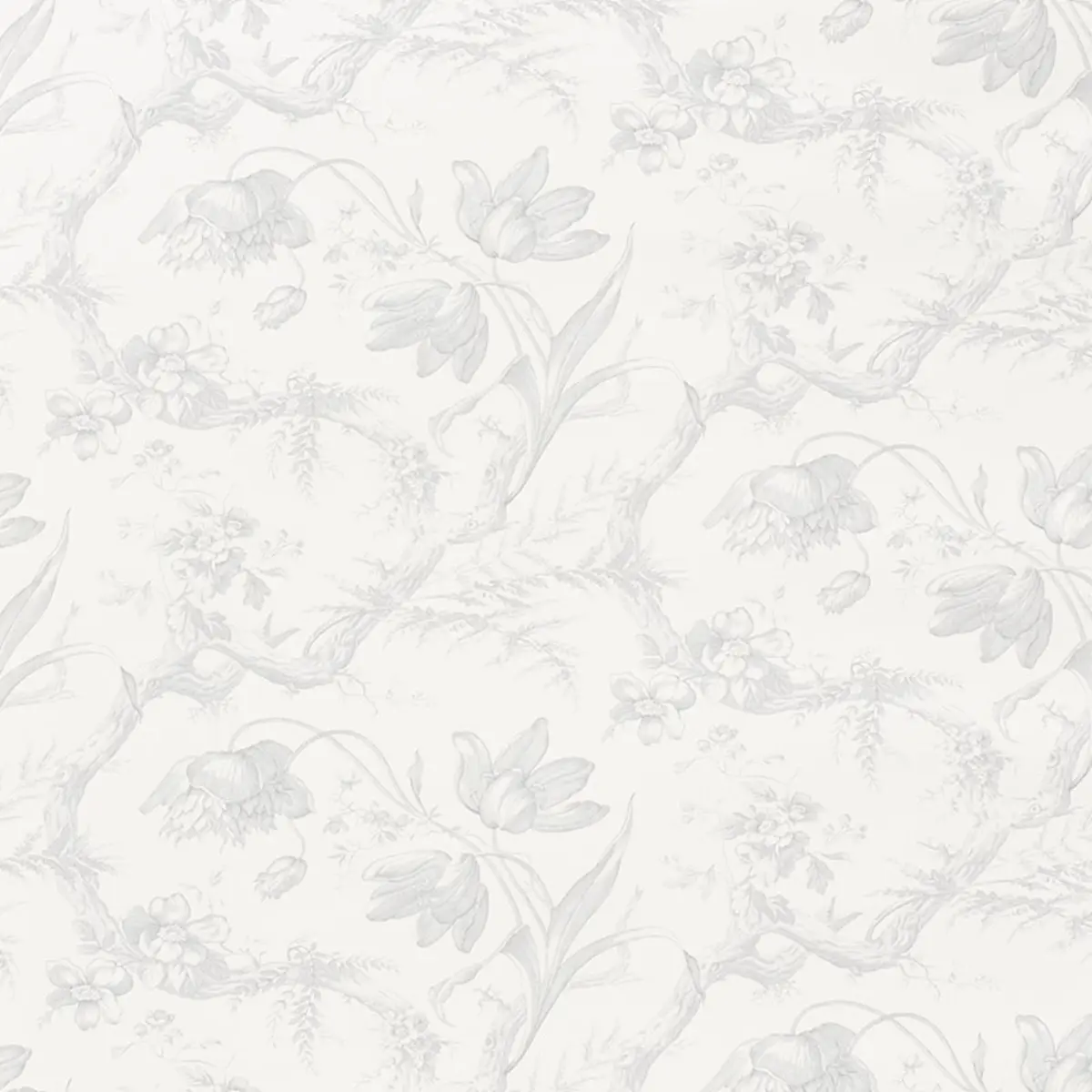 Toile De Fleurs_ GRISAILLE