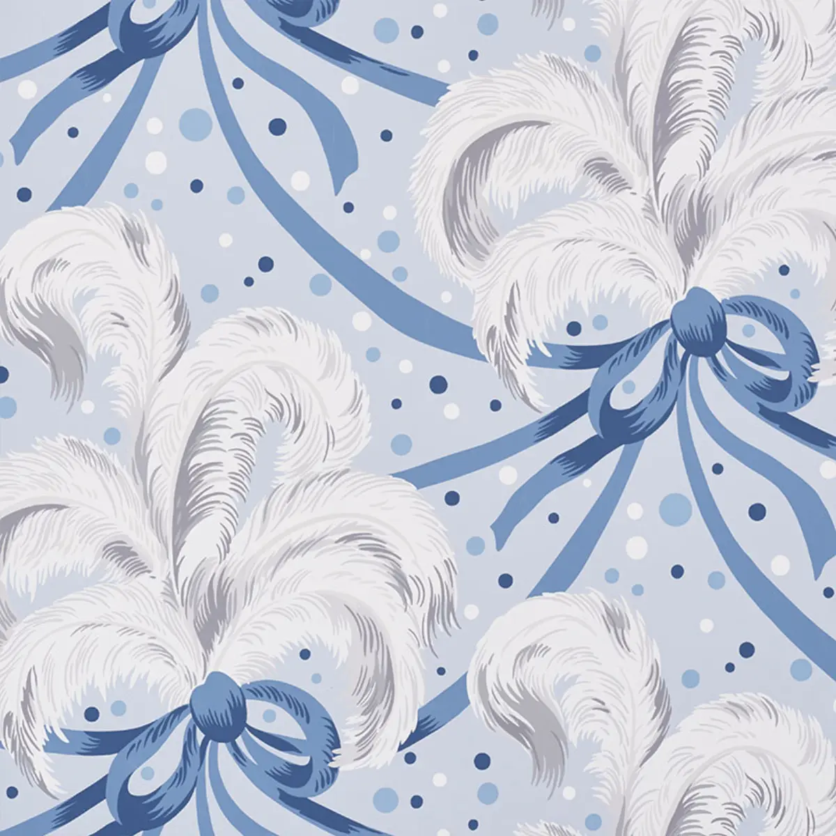 PLUMES ET RUBANS_ BLUE