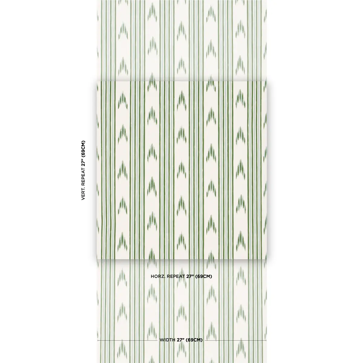 SANTA BARBARA IKAT_ LEAF GREEN