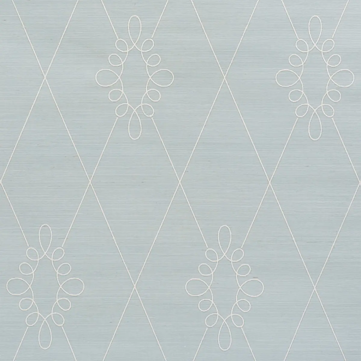 SYLVIE EMBROIDERED SISAL_ WATER BLUE