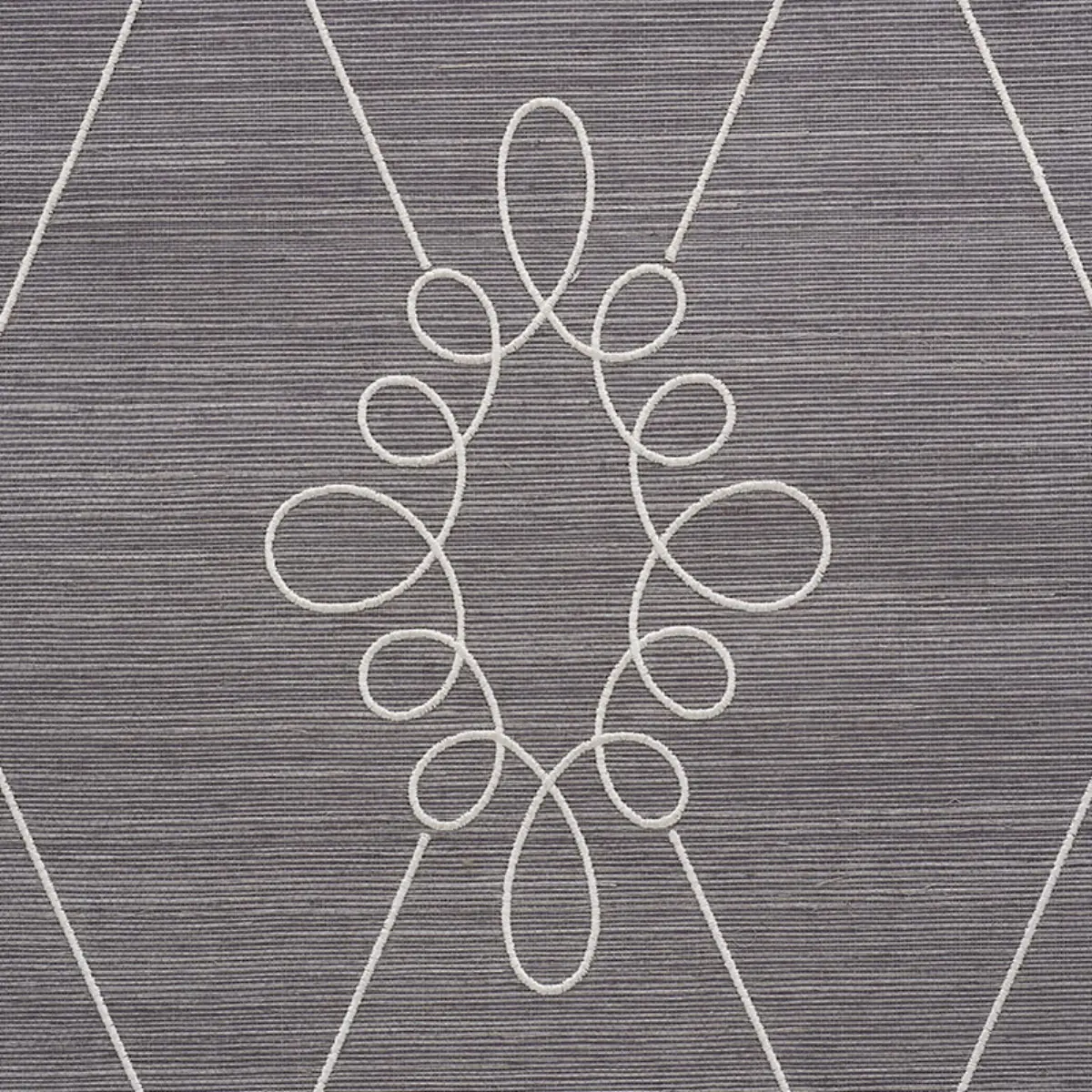 SYLVIE EMBROIDERED SISAL_ CHARCOAL