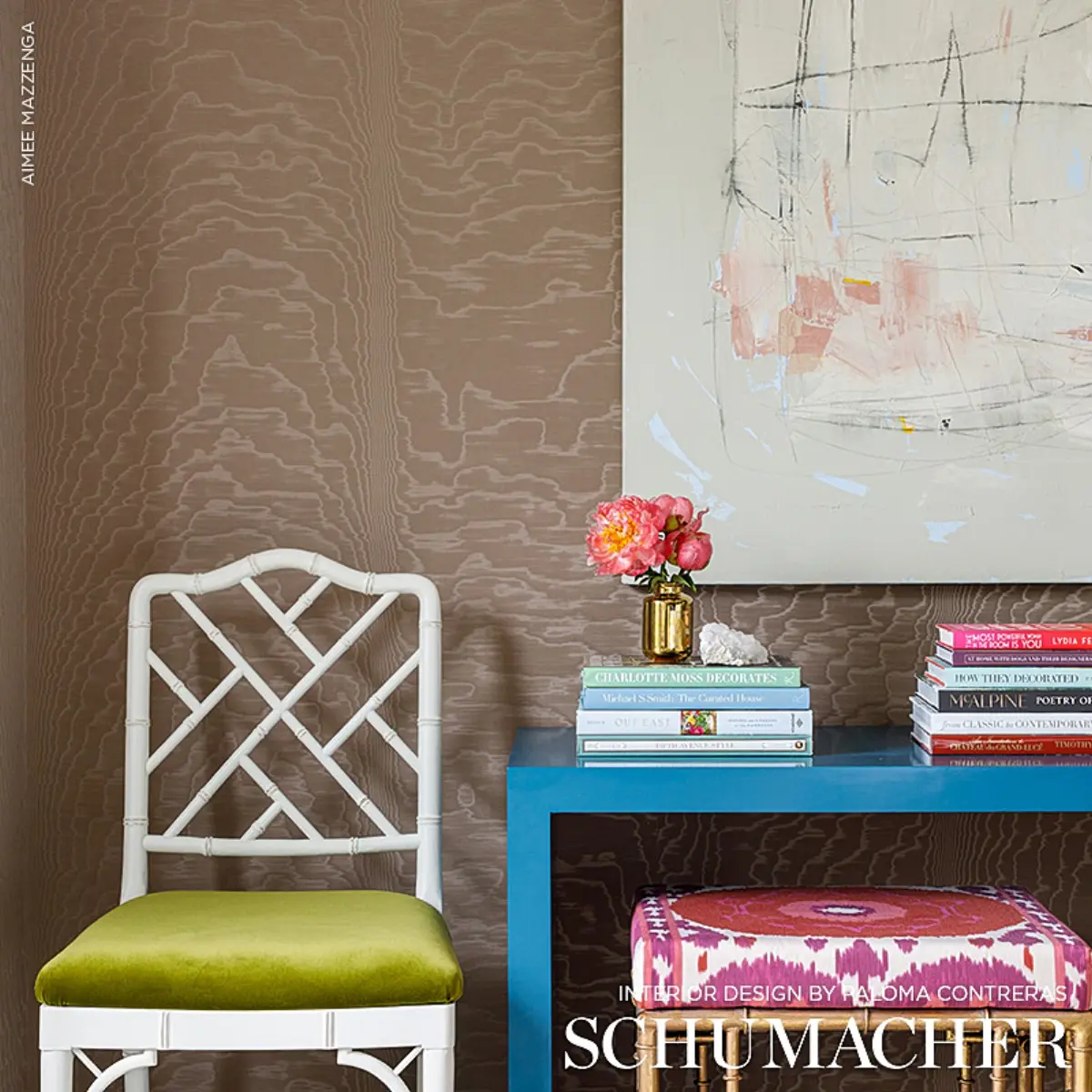 MOIRÉ WALLCOVERING_ FAWN