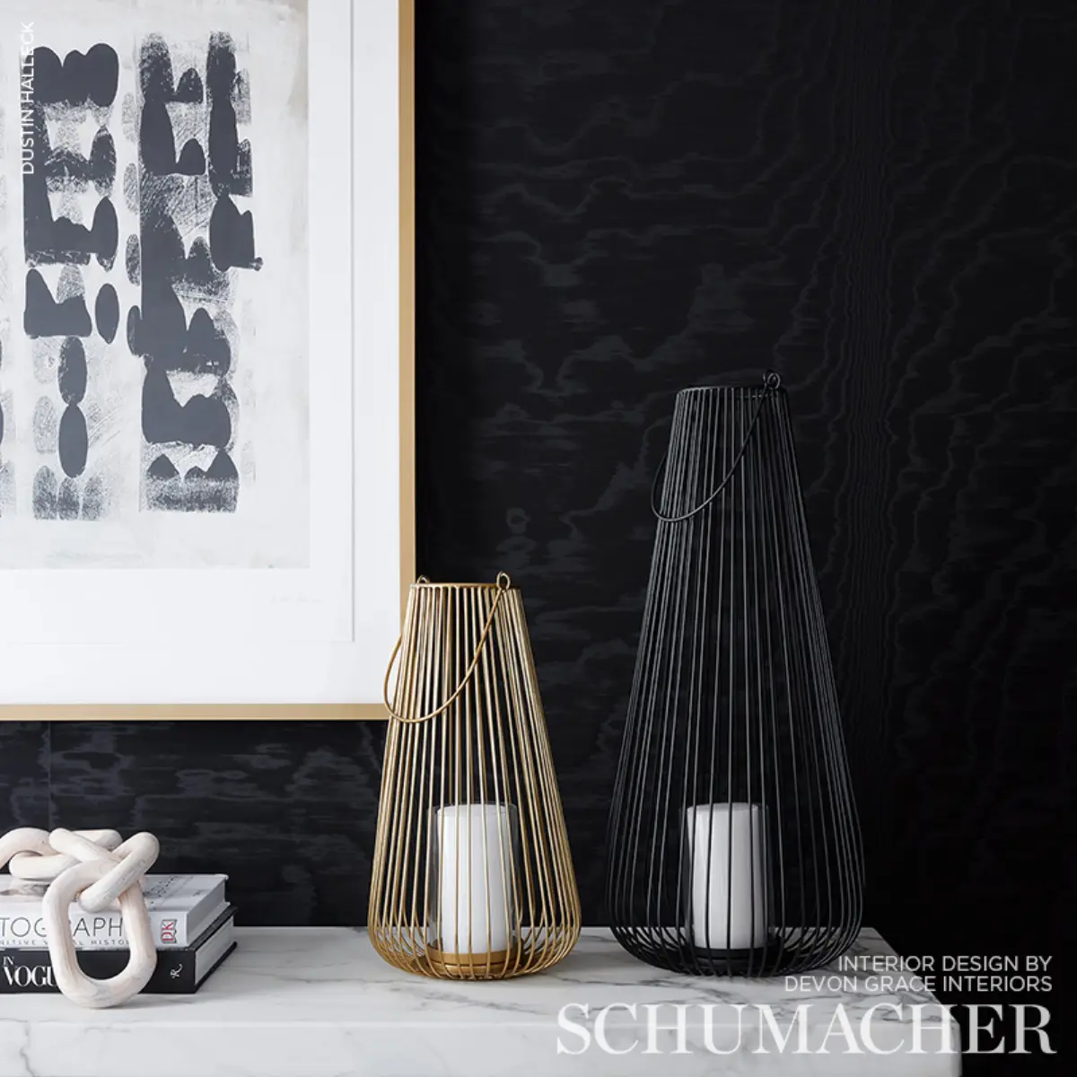 MOIRÉ WALLCOVERING_ NOIR