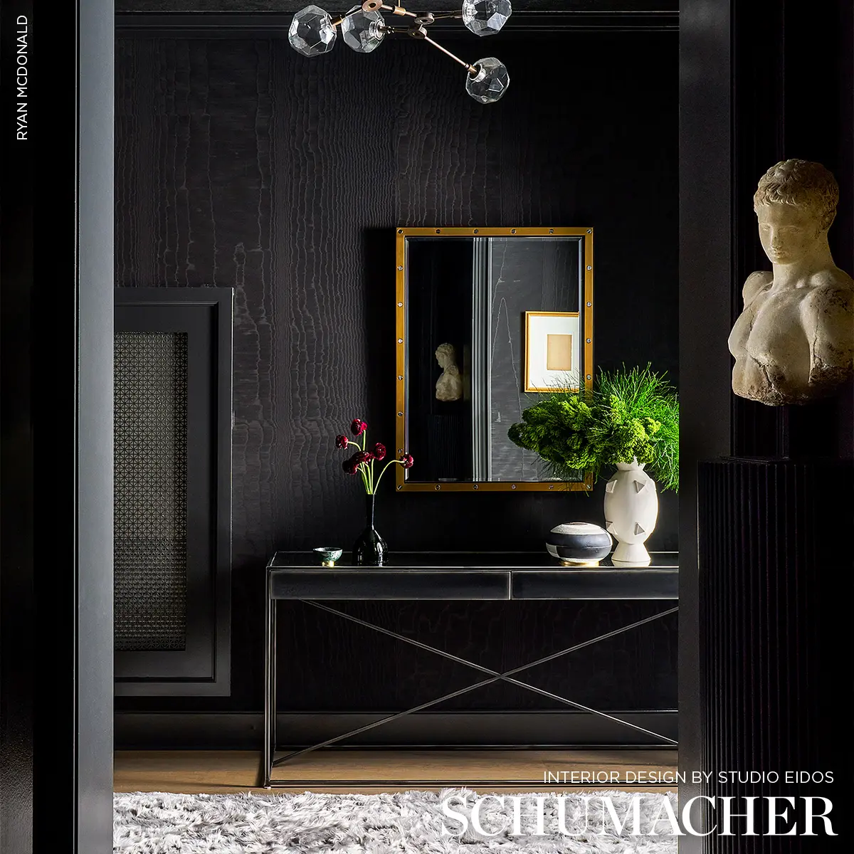 MOIRÉ WALLCOVERING_ NOIR