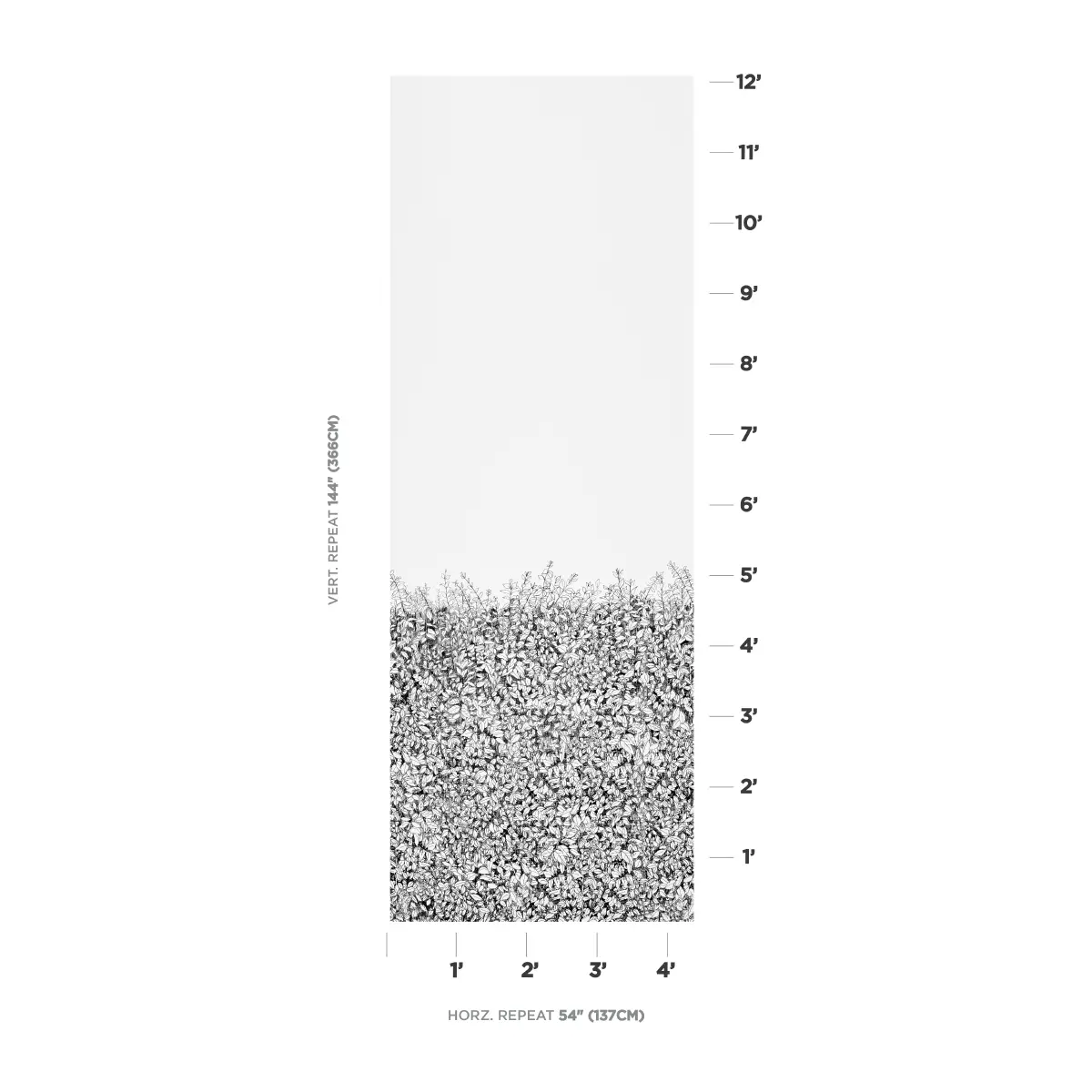 GREENERY GALORE VINYL PANEL_ BLACK