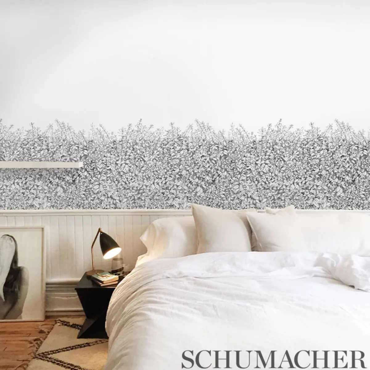 GREENERY GALORE VINYL PANEL_ BLACK