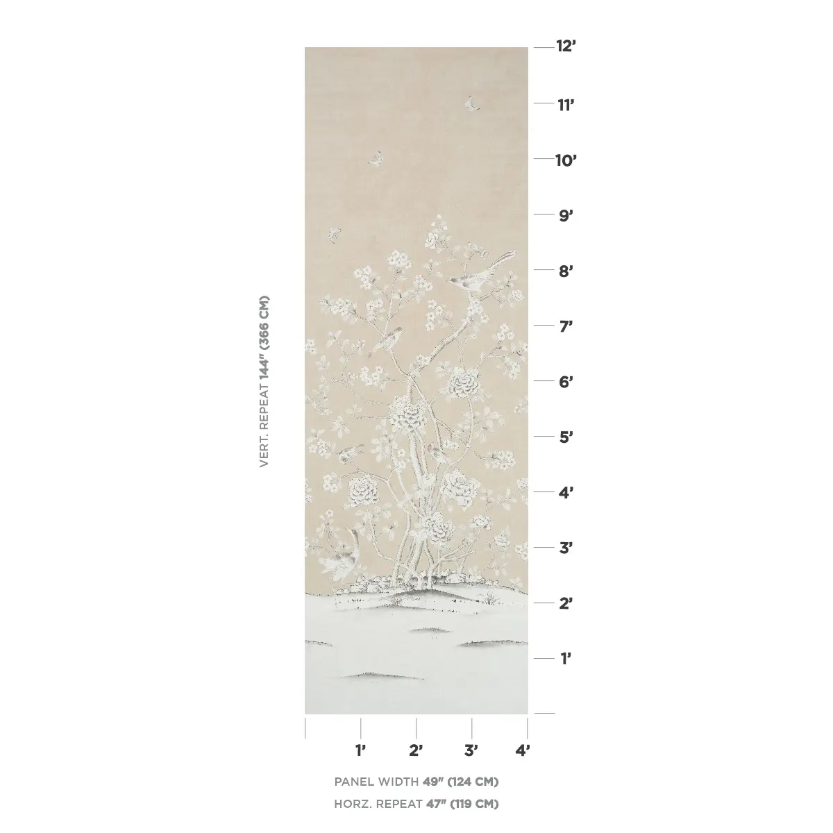 CHINOIS PALAIS VINYL PANEL_ STONE