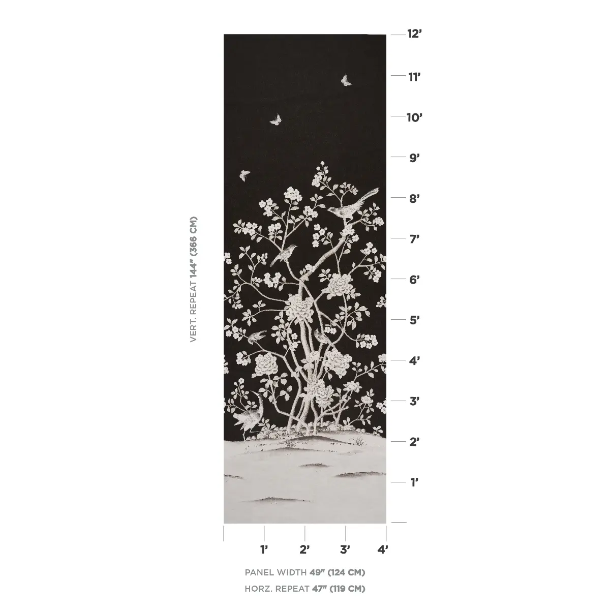 CHINOIS PALAIS VINYL PANEL_ NOIR