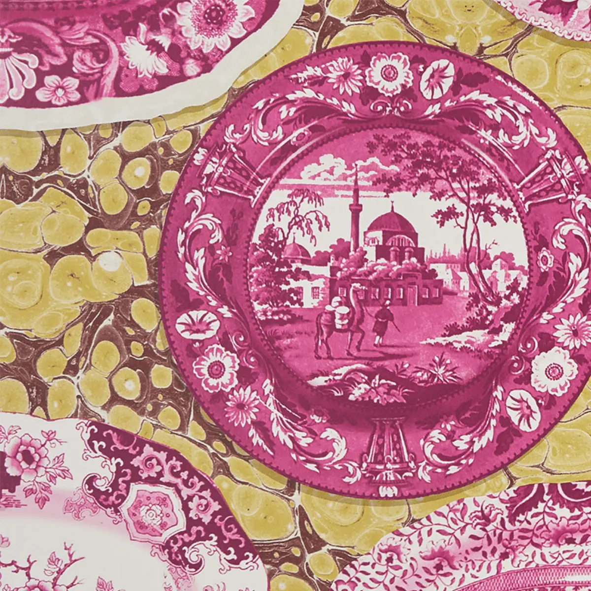 PLATES & PLATTERS_ MAGENTA & YELLOW