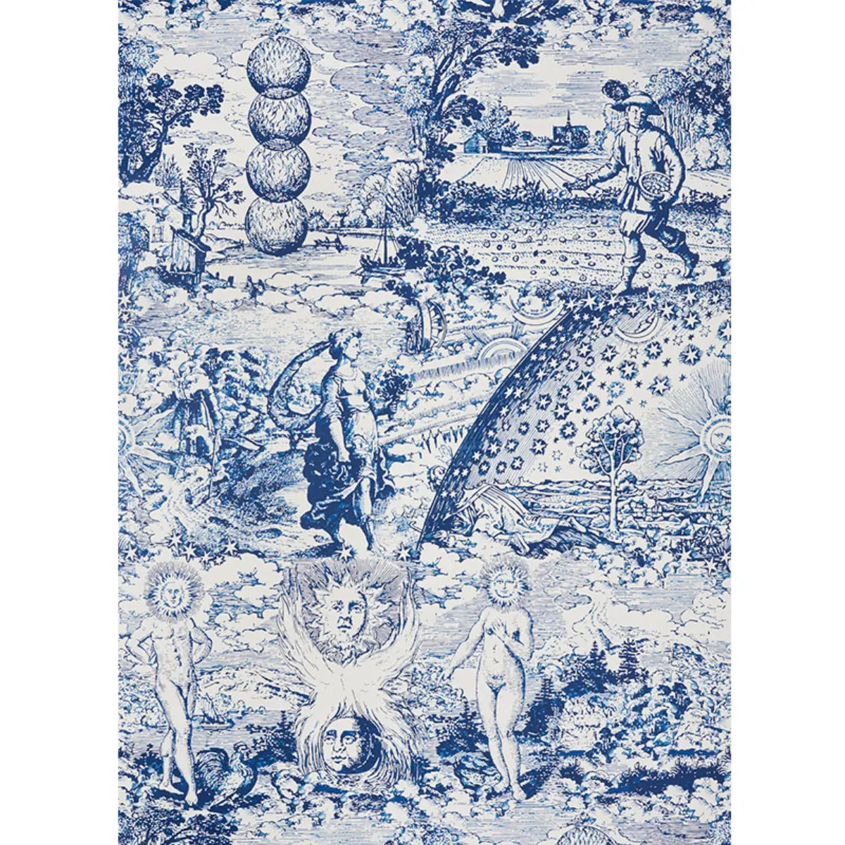 Modern Toile_ INDIGO