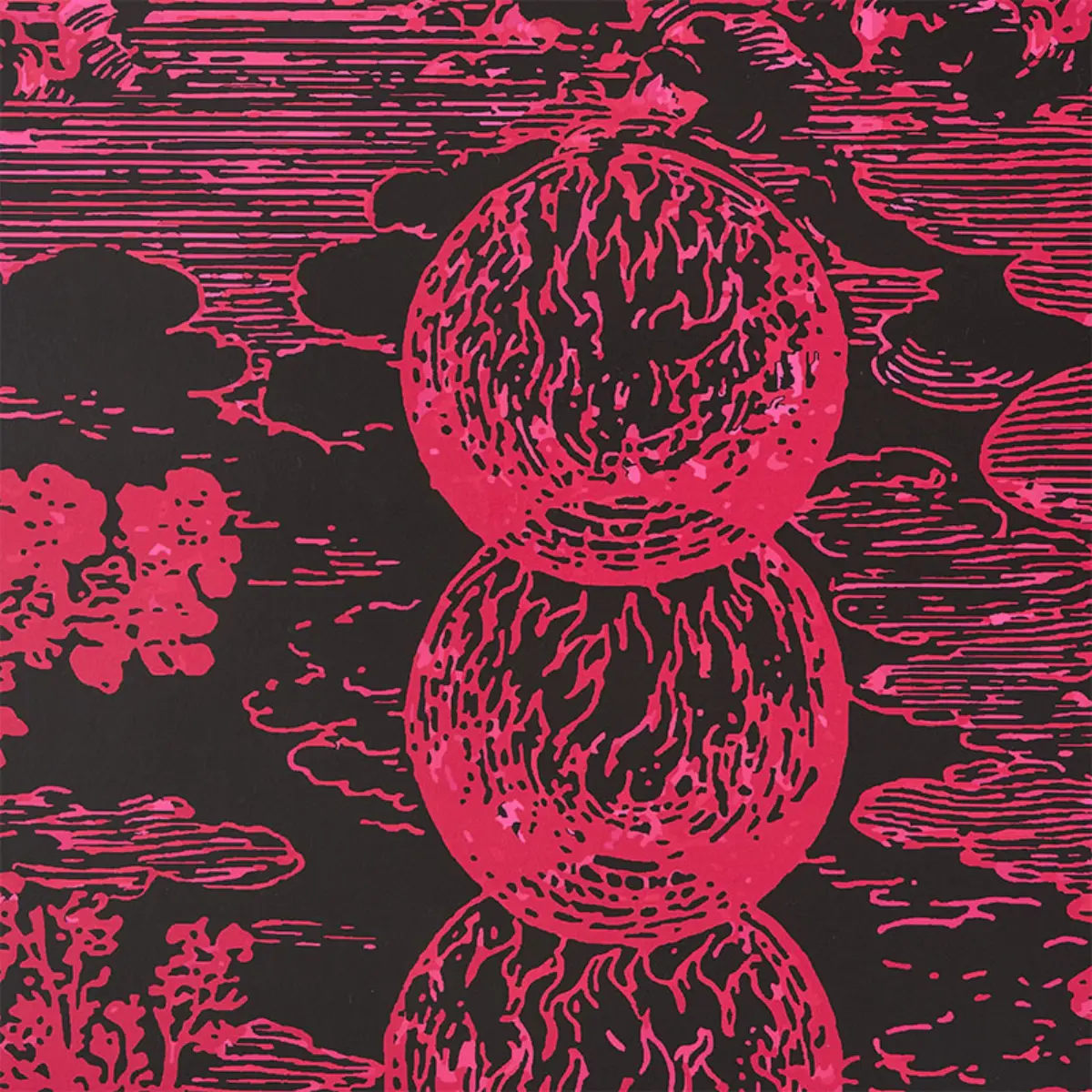 Modern Toile_ PINK & BLACK