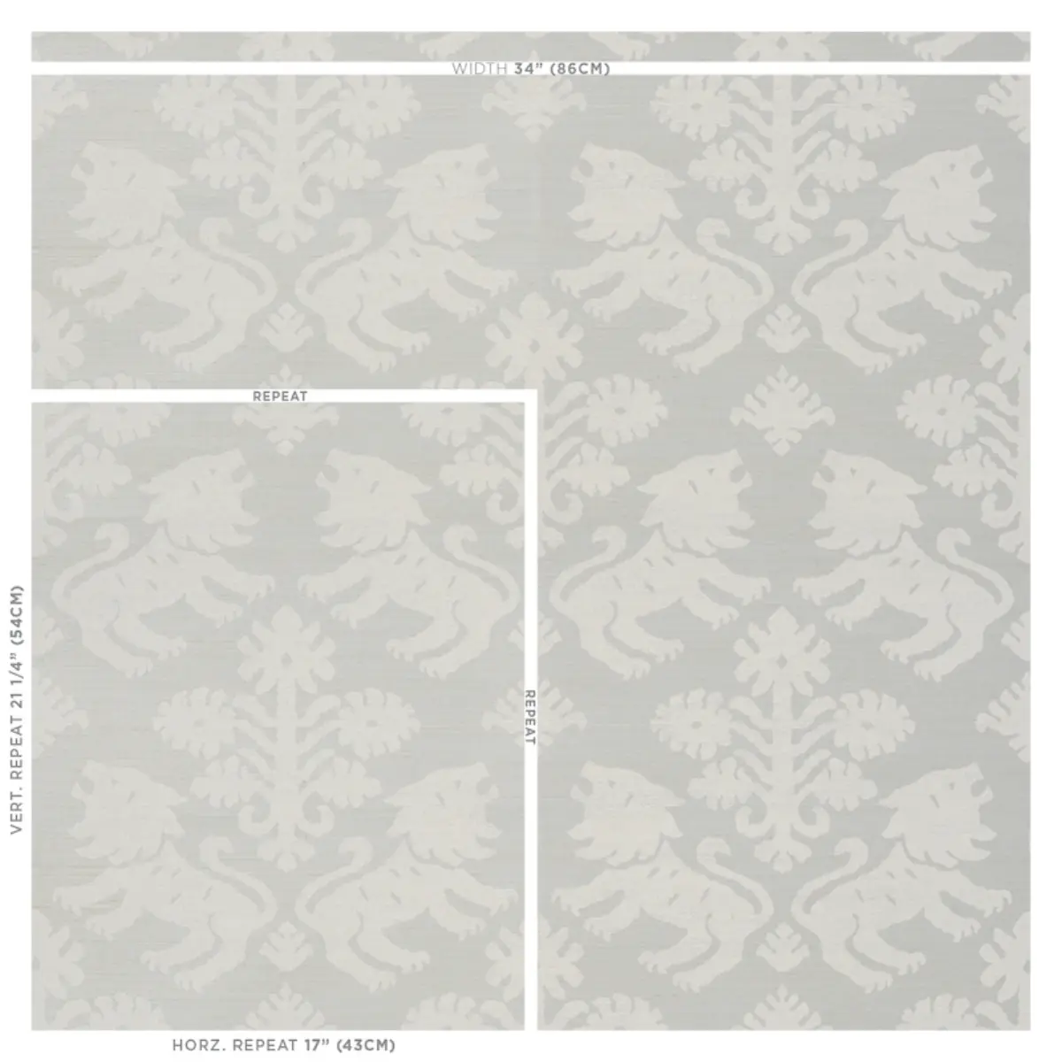 REGALIA SISAL_ IVORY ON SILVER