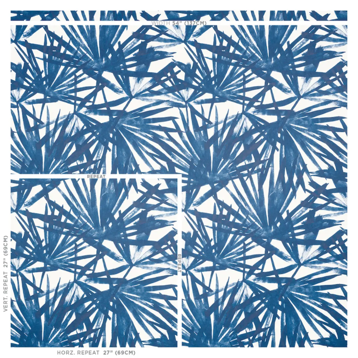 SUNLIT PALM_ BLUE