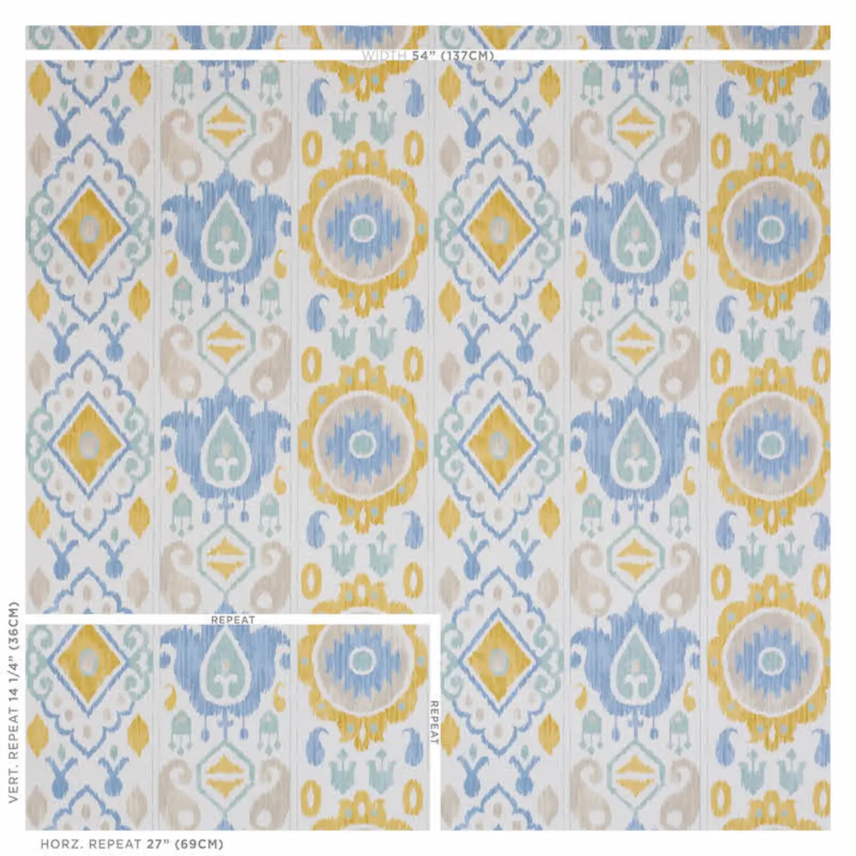 ELIZIA IKAT_ SKY & OCHRE