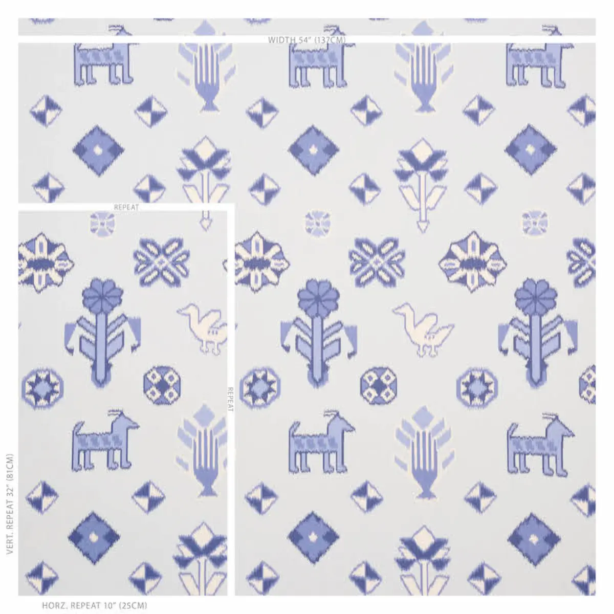 CHUSKA WARP PRINT_ BLUE