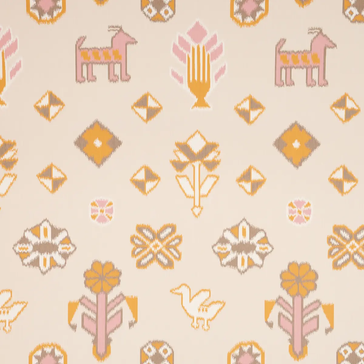 CHUSKA WARP PRINT_ PINK & ORANGE