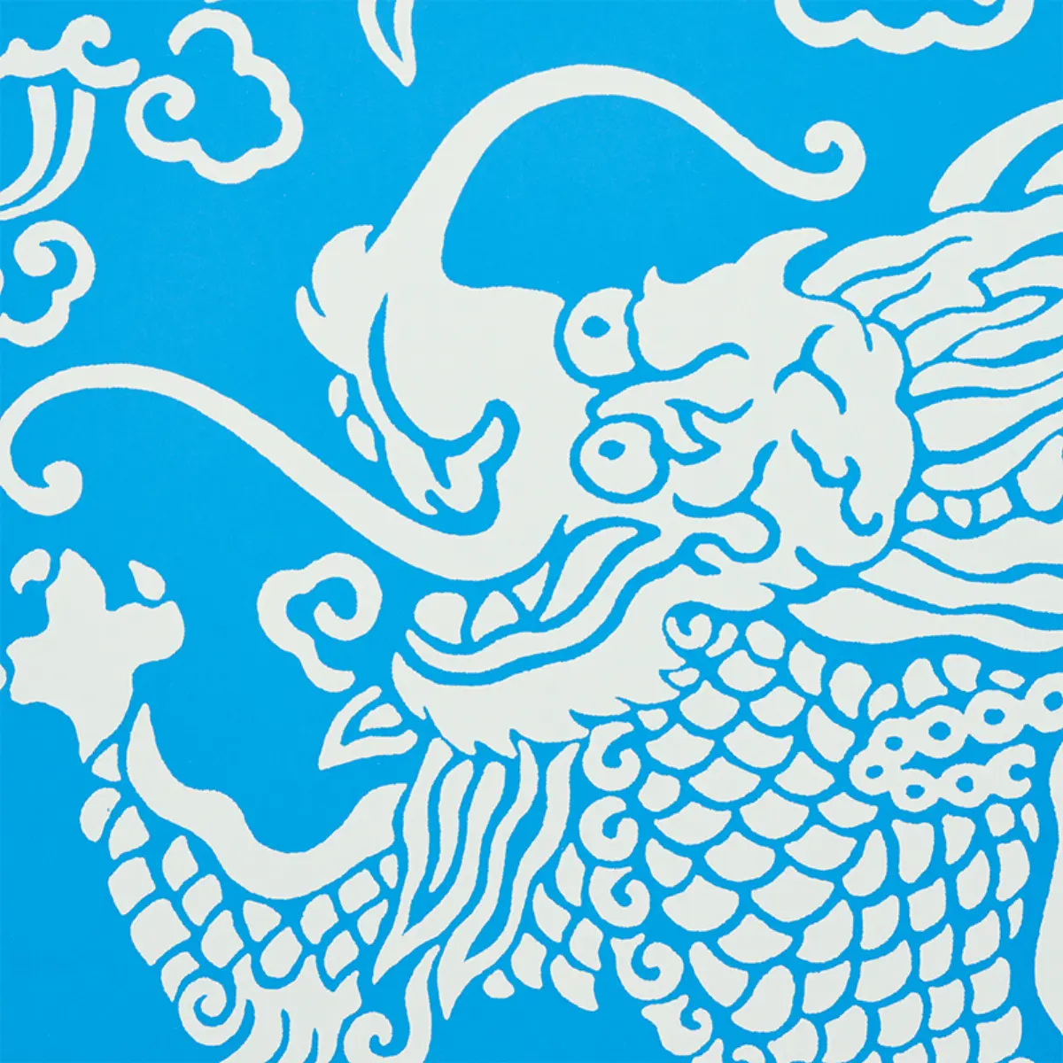 RUAN DRAGON DAMASK_ BLUE