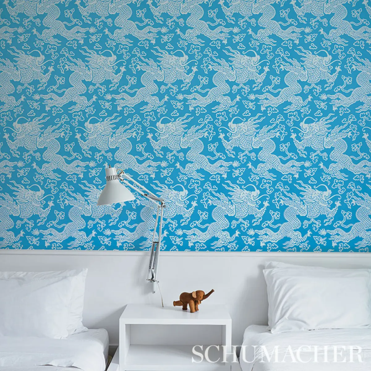 RUAN DRAGON DAMASK_ BLUE