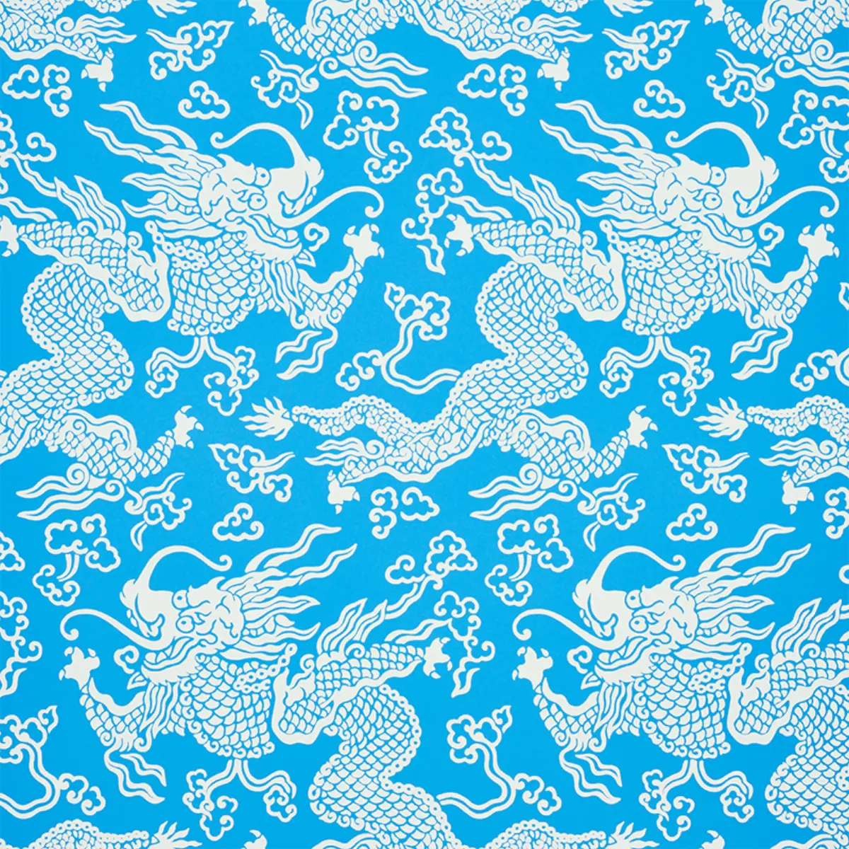 RUAN DRAGON DAMASK_ BLUE