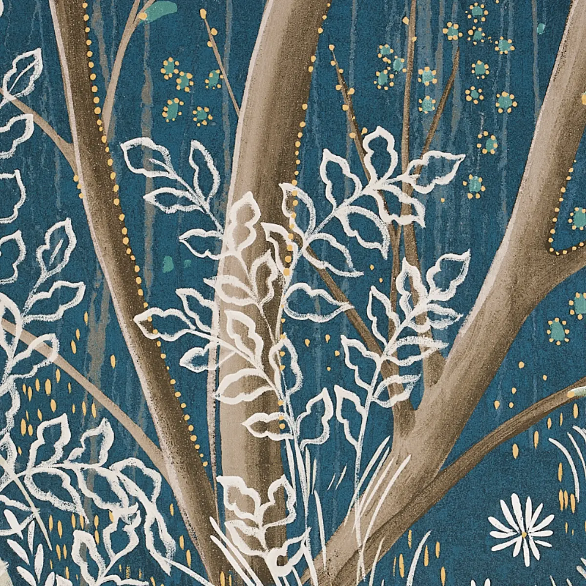 BRINDILLE GOLDEN ACCENTED PANEL SET_ PEACOCK