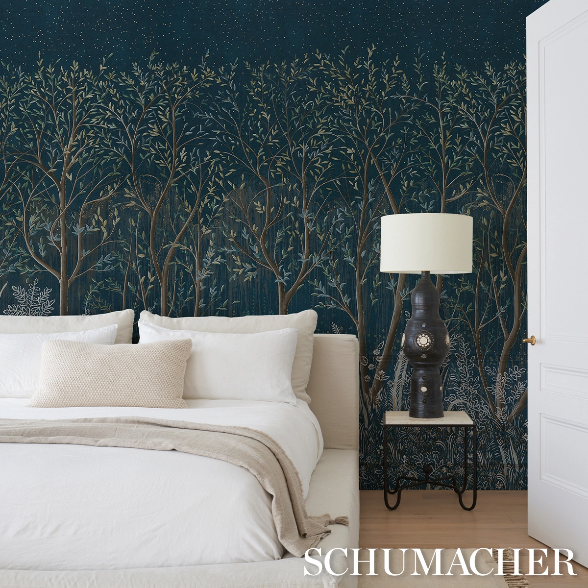 BRINDILLE GOLDEN ACCENTED PANEL SET_ PEACOCK